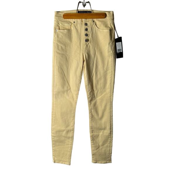 Veronica Beard Mustard Maera High Rise Skinny Jeans Size 27 / 4 - Picture 1 of 5